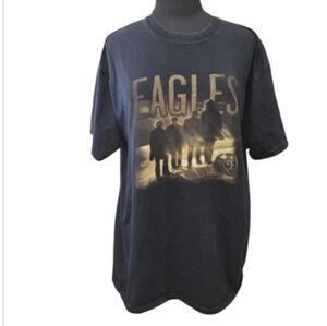 Eagles Black Graphic Tee 2008 Tour Short Sleeve Band T-shirt Classic Rock
